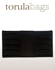 pochette daim noir Torula en location