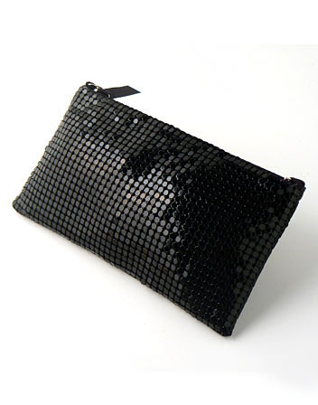 location Pochette mini sequins noirs