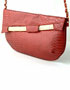 location pochette imitation croco rouge