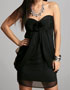 Location robe bustier en crepe noir