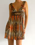 robe marron orange BCBG en location