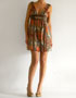 robe marron orange BCBG en location