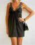 Robe courte dcollet sequin en location