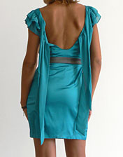 Robe courte bleu turquoise Lipsy en location