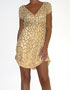 location robe de soire sequins dors Jovani