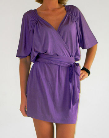 robe de soirée violette en location