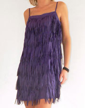 location robe a franges violettes