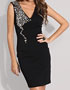 location robe noire avec gros strass