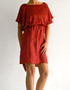 location robe de soiree rouge BCBG