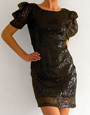 location robe noire a sequins pour soiree