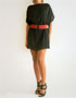 location Robe tunique noire en crpe