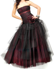 robe de bal tulle noire Jovani a louer pour soiree