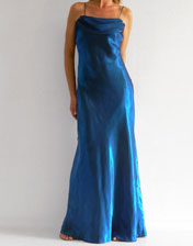 location robe longue de soiree bleue