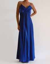 Robe longue bleue h&m