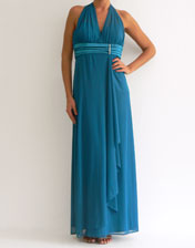 Robe longue turquoise en location