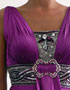 location robe en satin violet