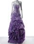 Robe de bal violette en location