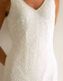 Location de robe de soire blanche en strass