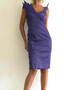 robe de cocktail violet Karen Millen en location