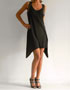 robe noire asymetrique en location