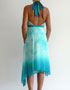 robe mariage bleu tie and Dye de BEBE en location