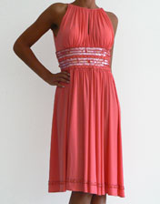 location robe corail et sequins