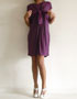 robe mi-longue prune en location