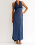 location Robe de soiree longue bleu